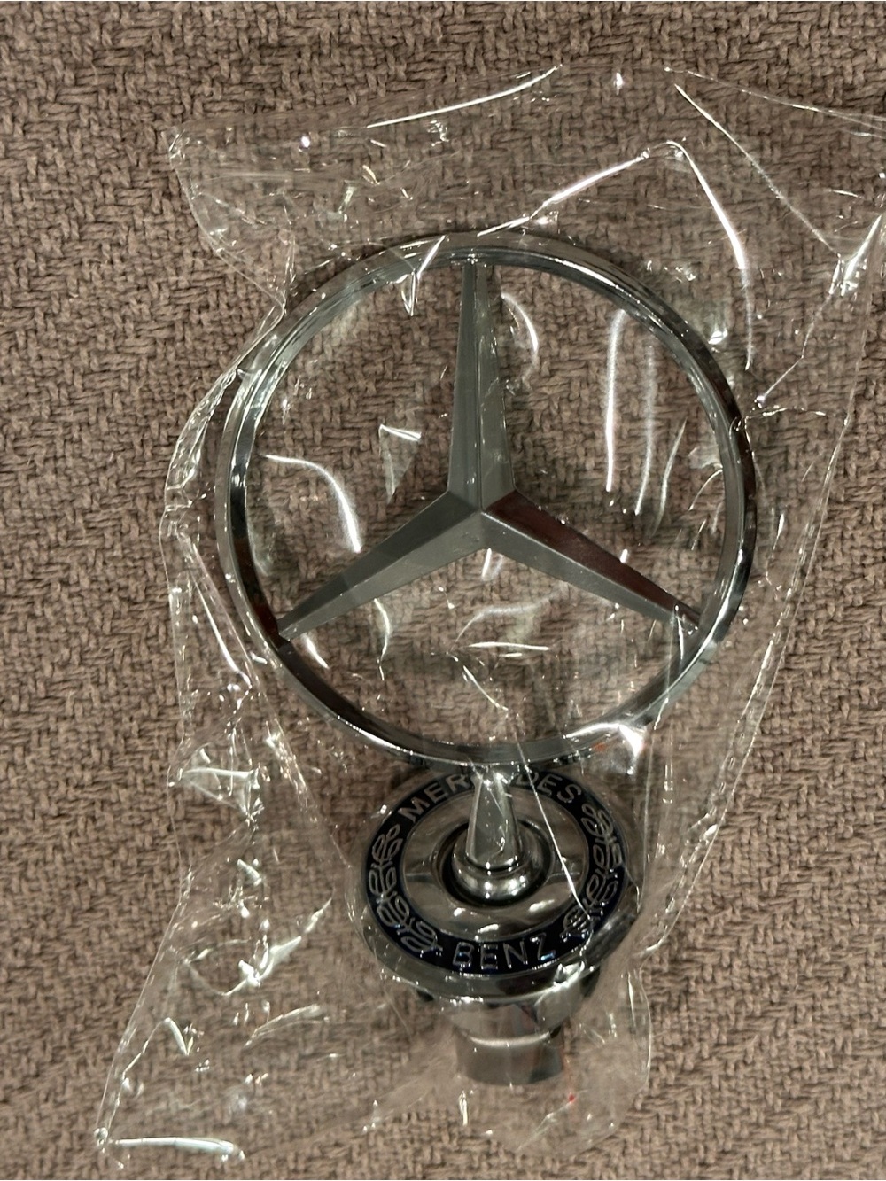Mercedes-Benz Hood Ornament Emblem - Chrome Silver
